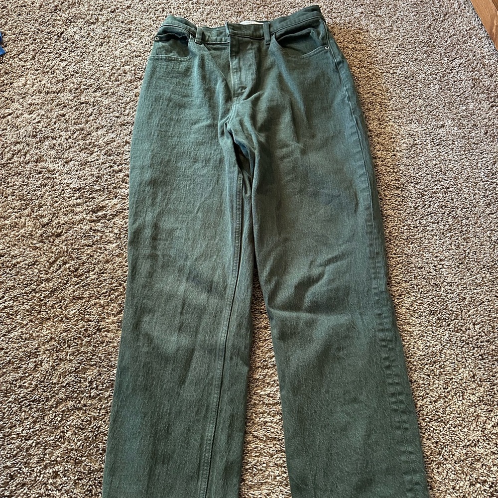 Abercrombie & Fitch Straight Ulta High Rise Jean